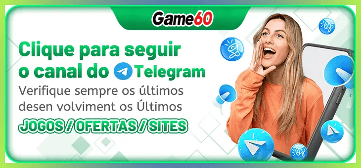 GAME60 bônus — painel de promoções no aplicativo